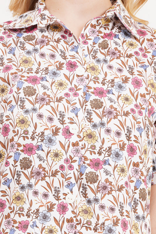 Vintage Floral Short Dress