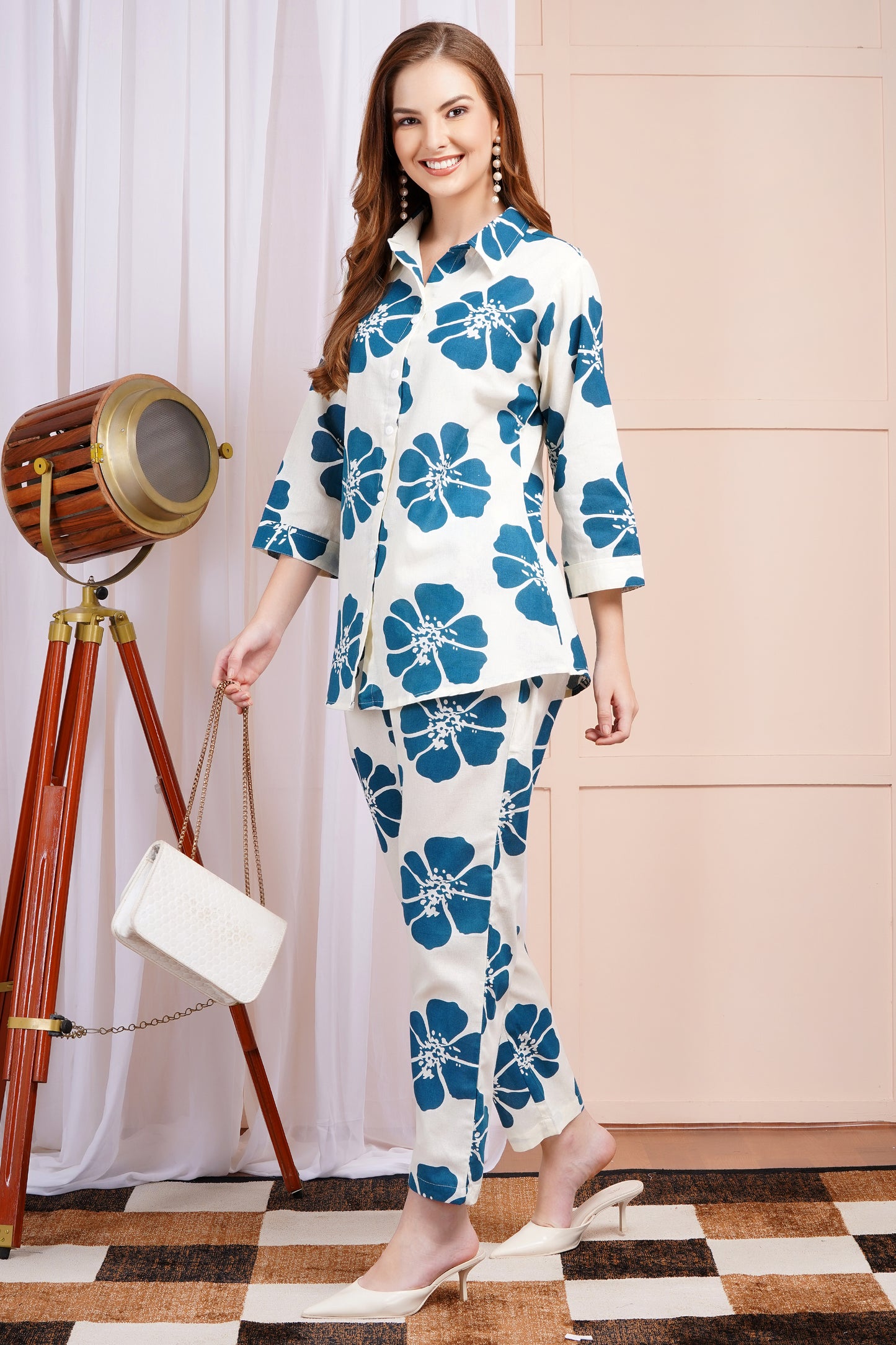 Indigo Blossom Co-ord Set