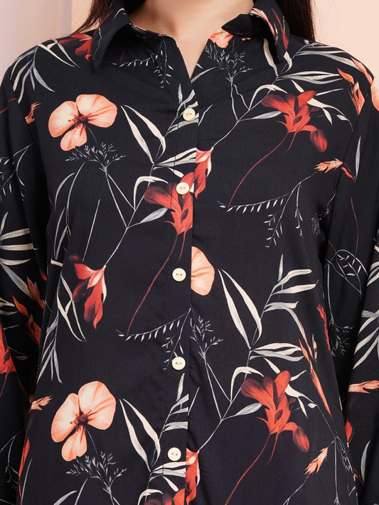 Dark Bloom Co-ord Set