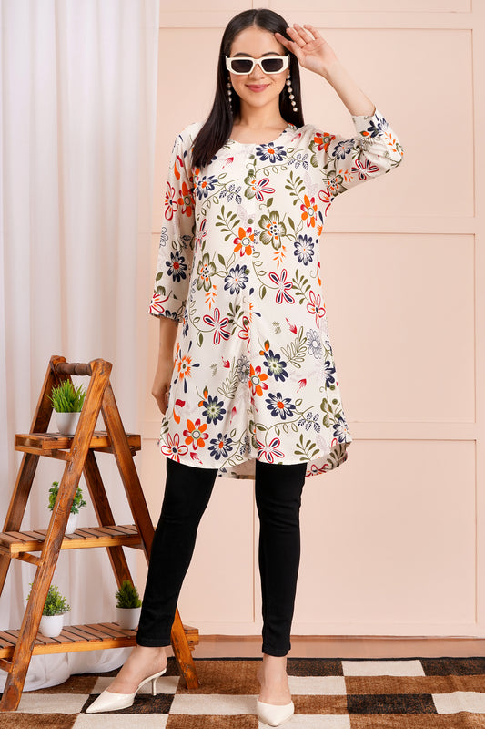 Autumn Bloom Short Kurti