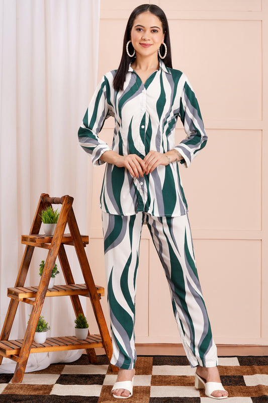 Wavy Wanderer Striped Co-ord Set