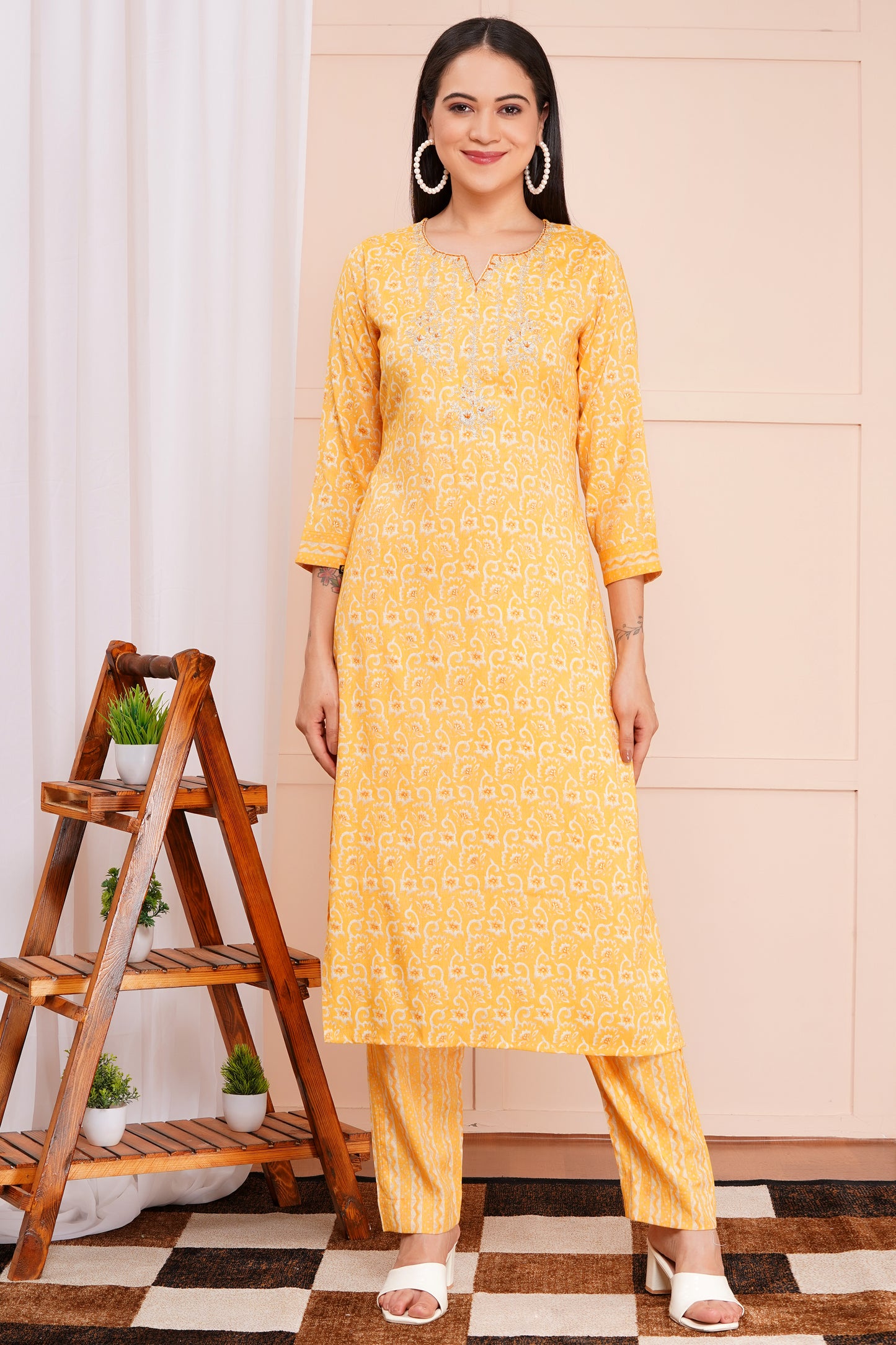 Marigold Muse Pant Set with Dupatta