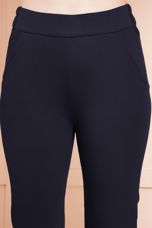 Classic Navy Bell-Bottom Pants