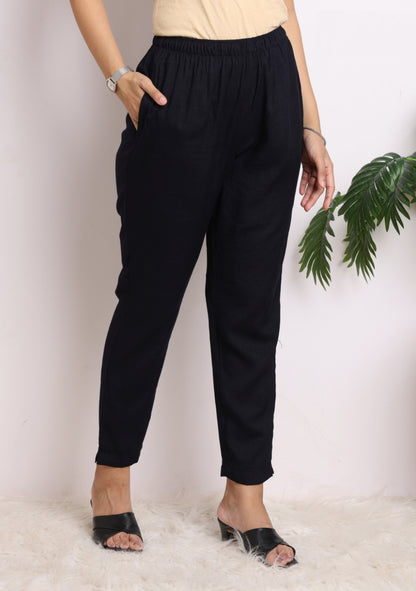 Black Geometric Print Pant Set with Dupatta