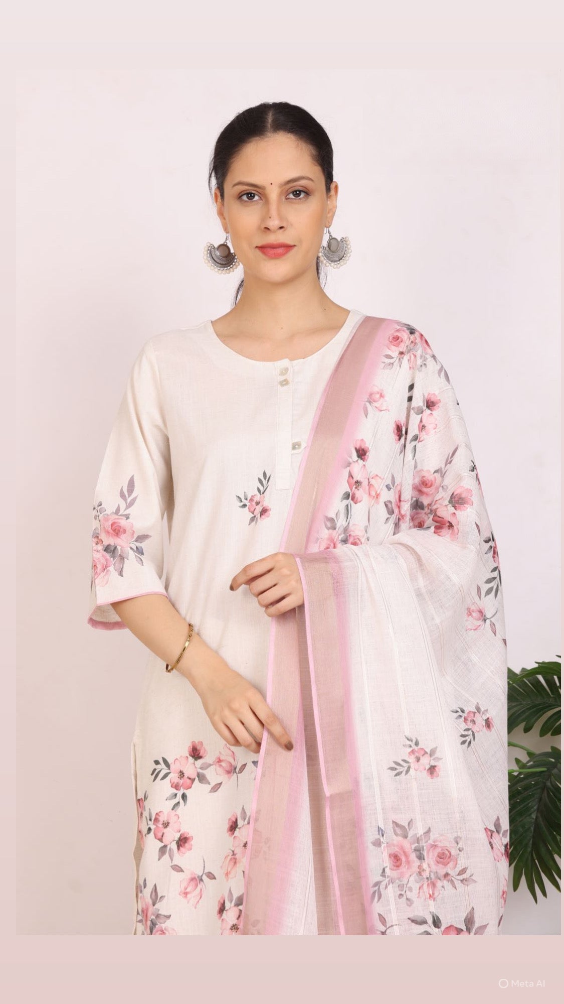 Summer Serenity Pant Set with Dupatta