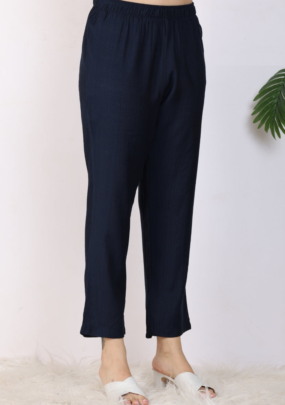 Indigo Motif Ensemble Pant Set with Dupatta