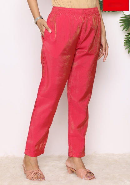 Scarlet Blossom Pant Set with Dupatta