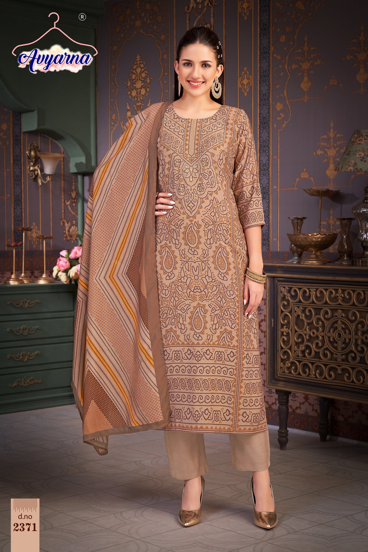 Elegant Bloom Kurta Set with Dupatta