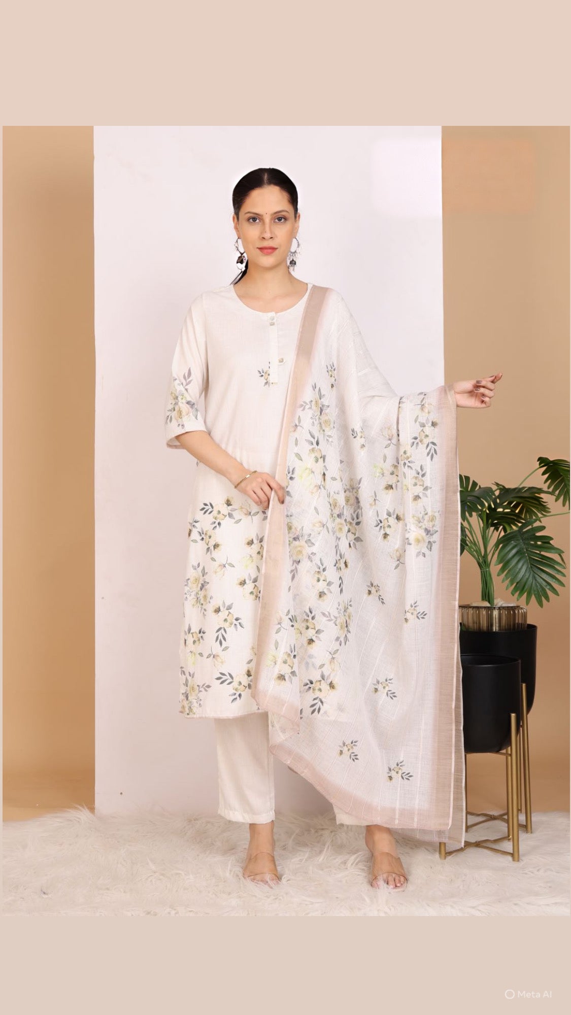 Morning Dew Pant Set with Dupatta