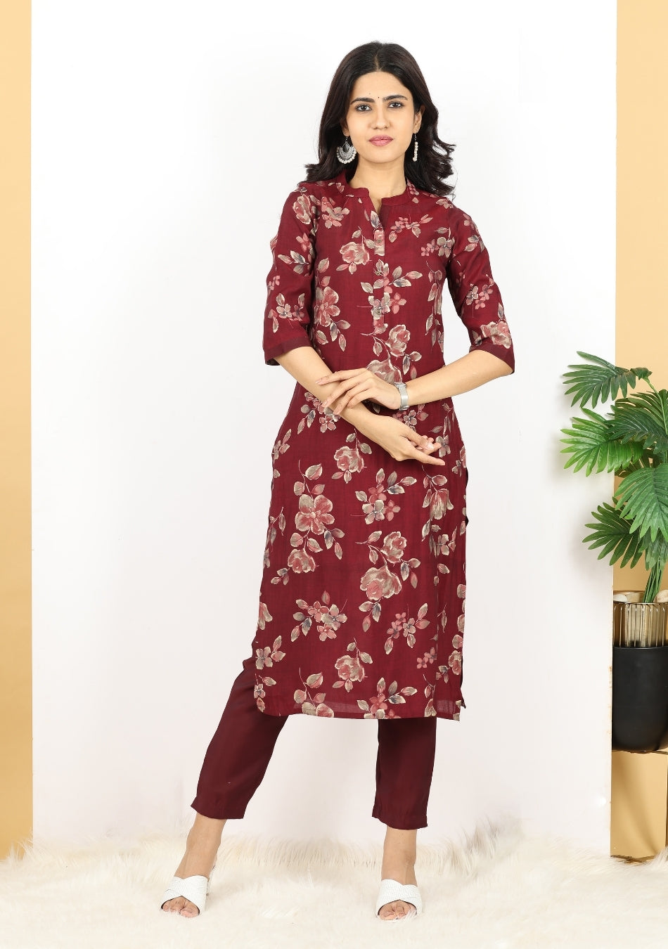 Ruby Bloom Pant Set with Dupatta