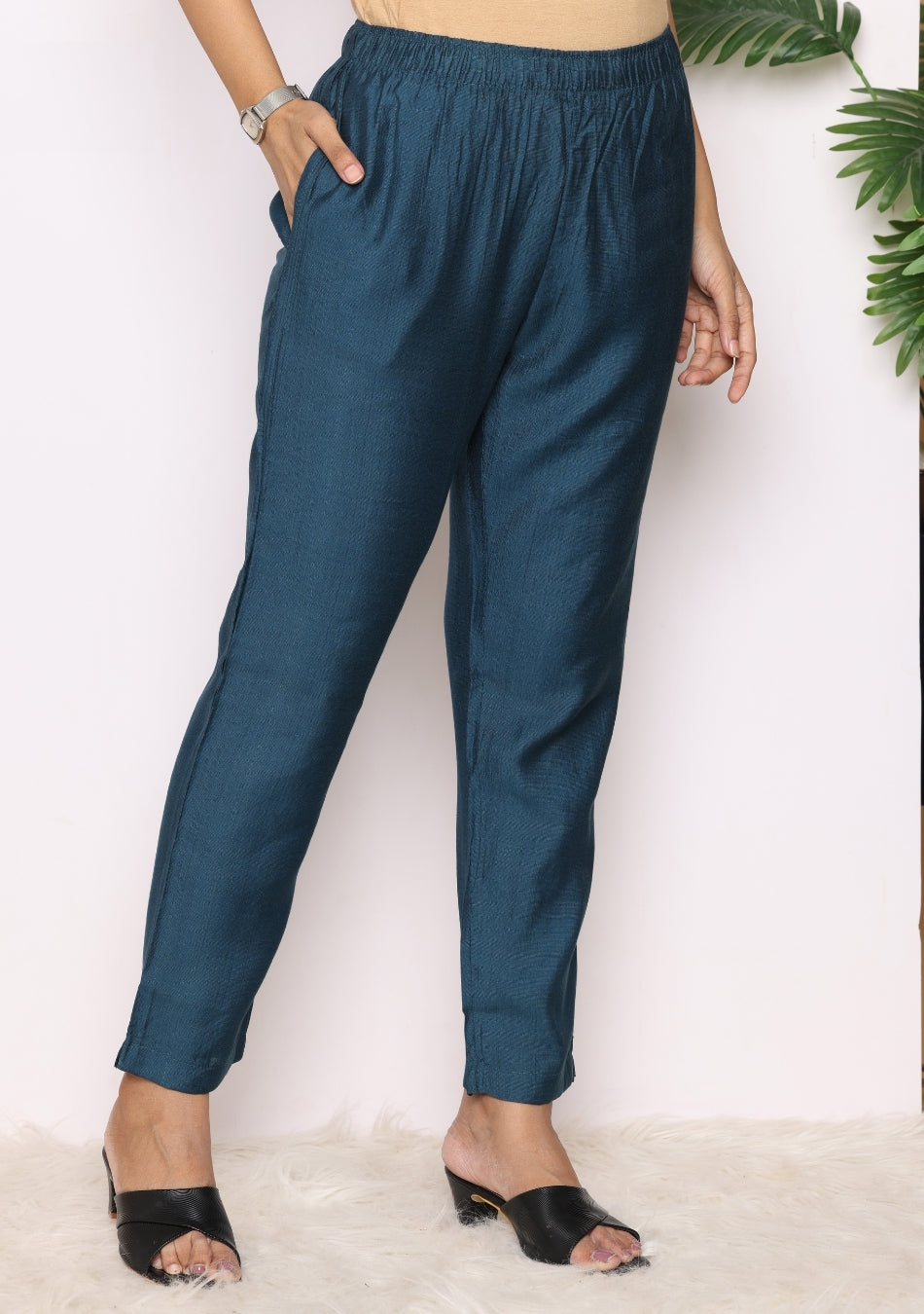 Midnight Bloom Pant Set with Dupatta