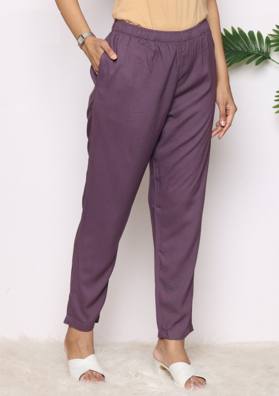 Lavender Vine Ensemble Pant Set with Dupatta