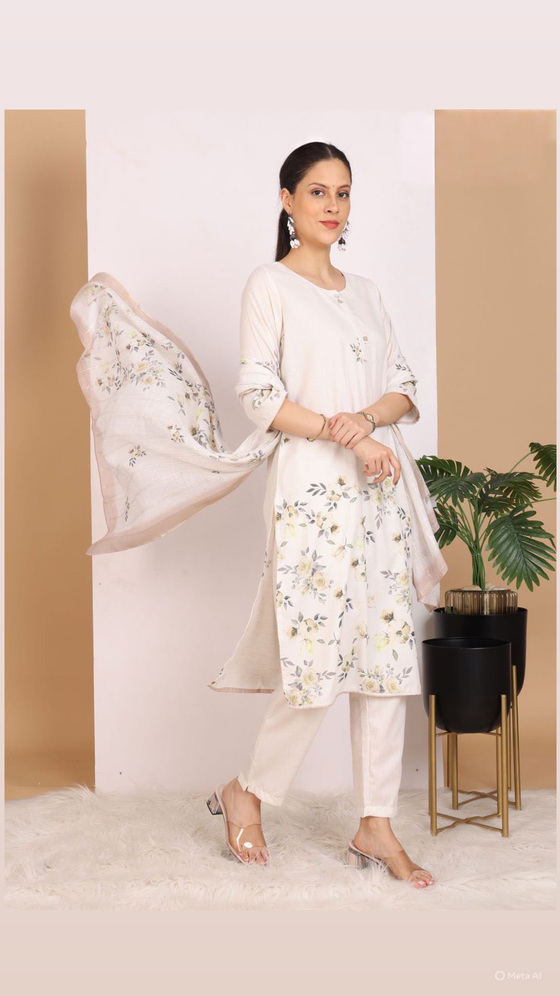 Morning Dew Pant Set with Dupatta