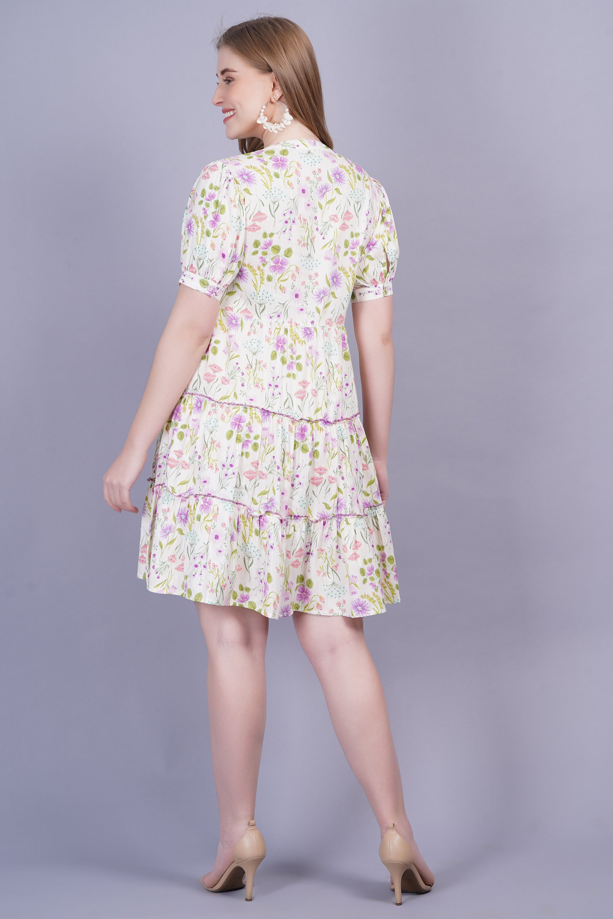 Floral Flared Dress