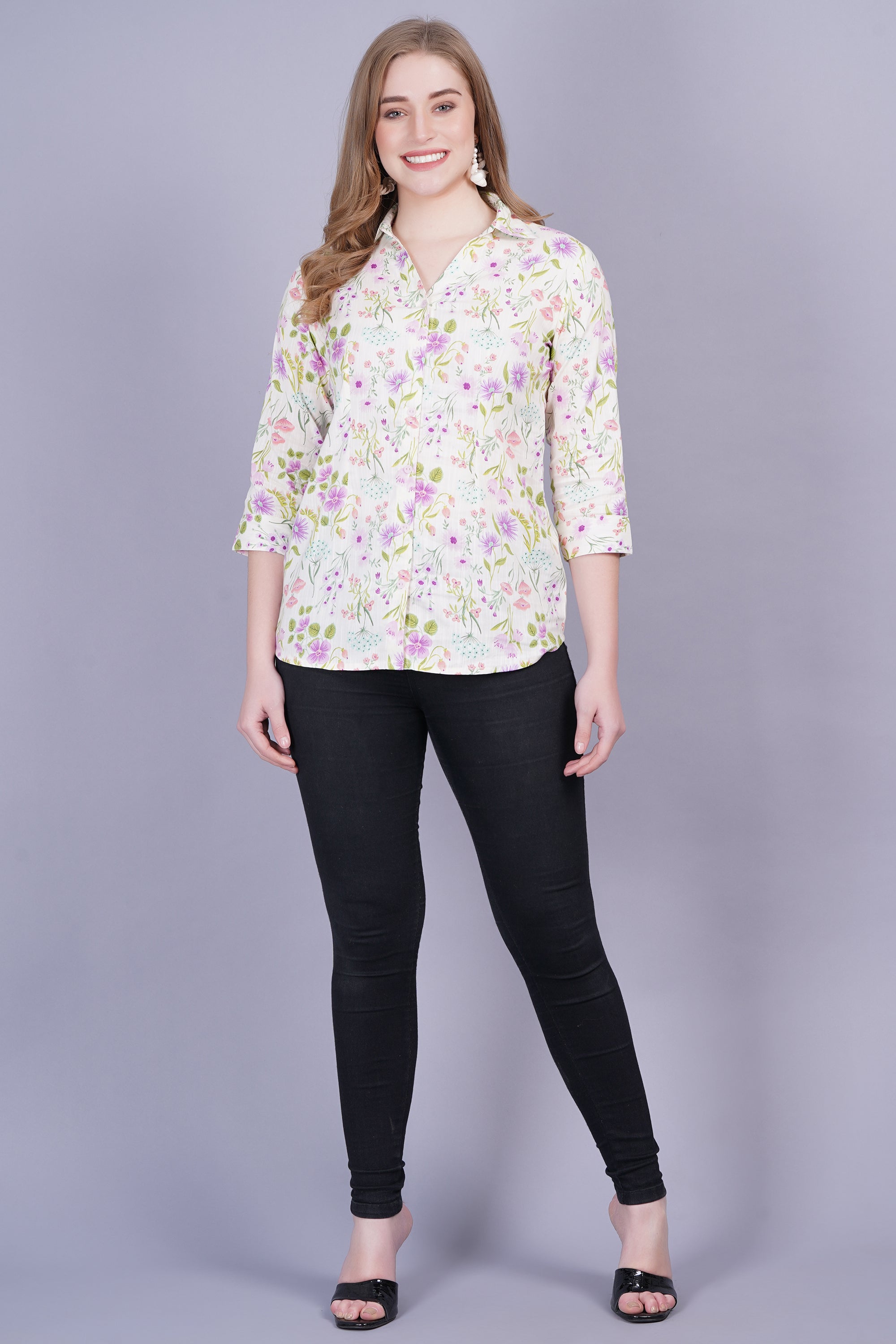 Botanical Print Top