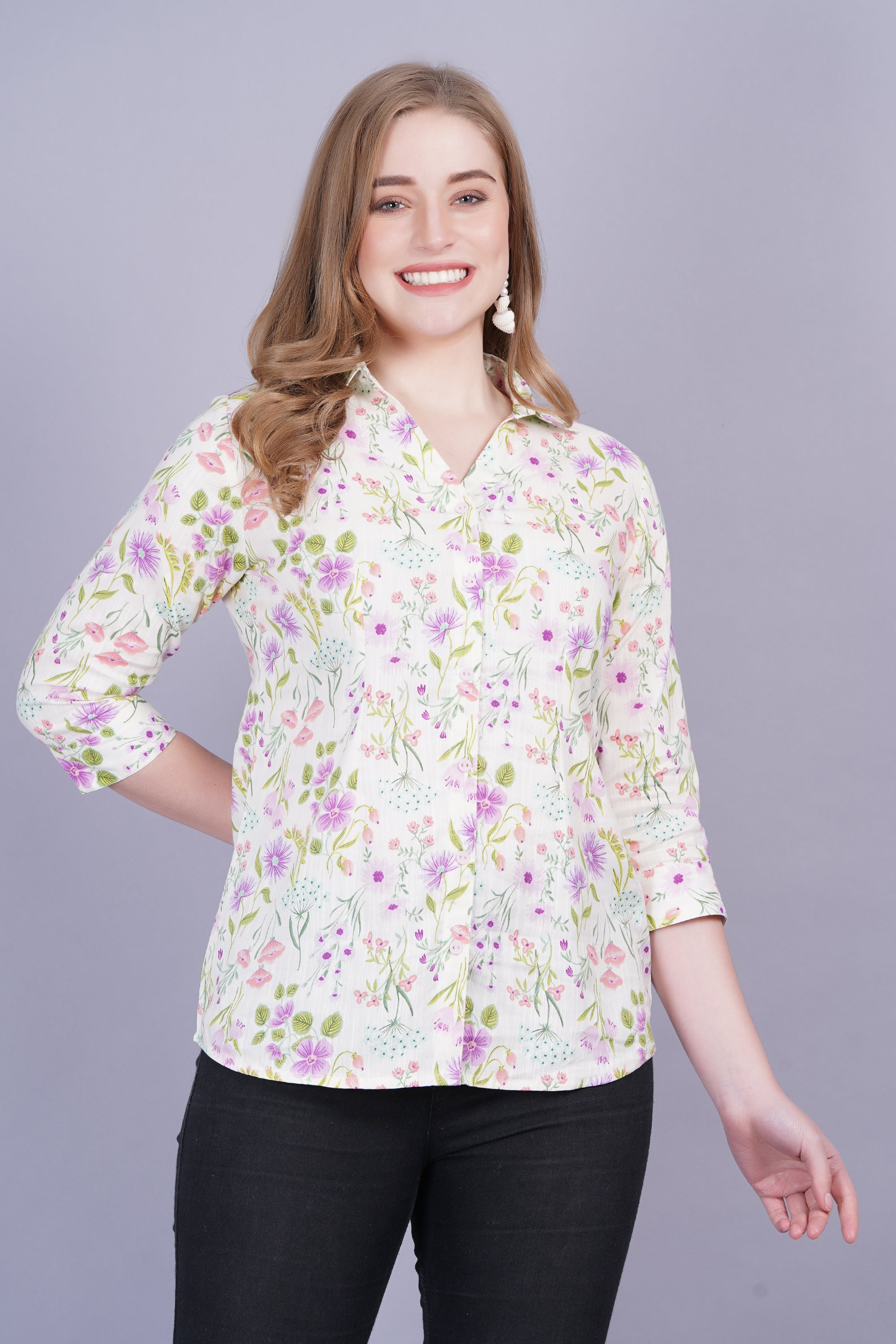 Botanical Print Top