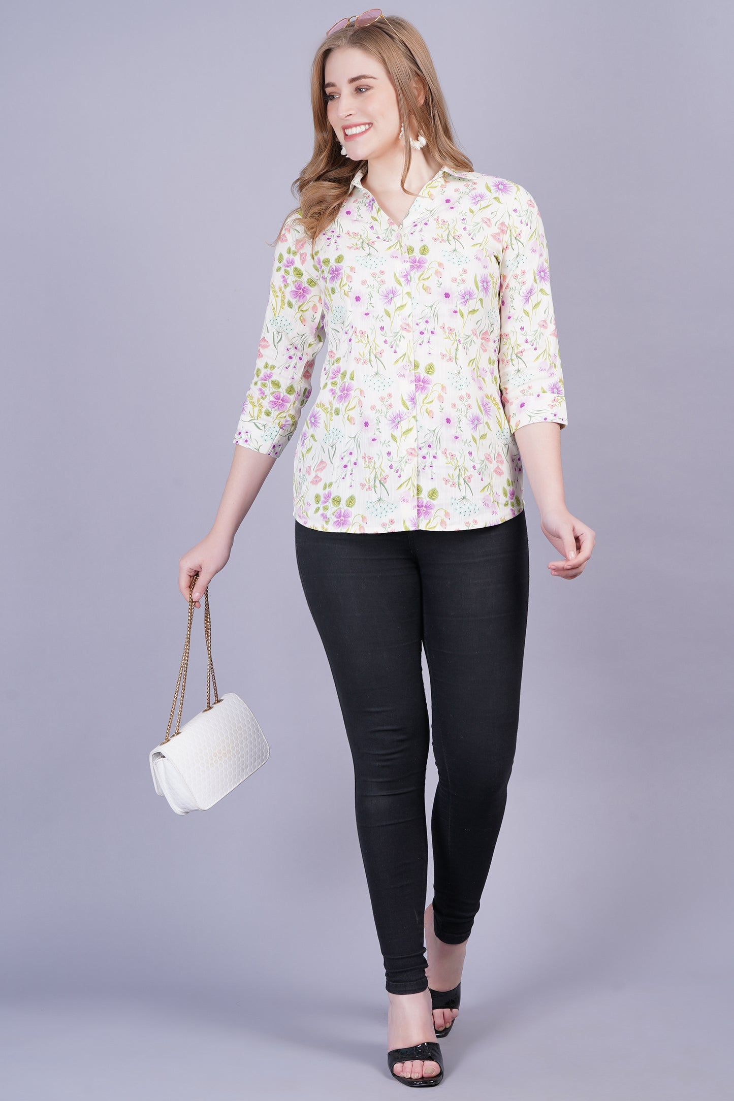 Printed Shirt Top