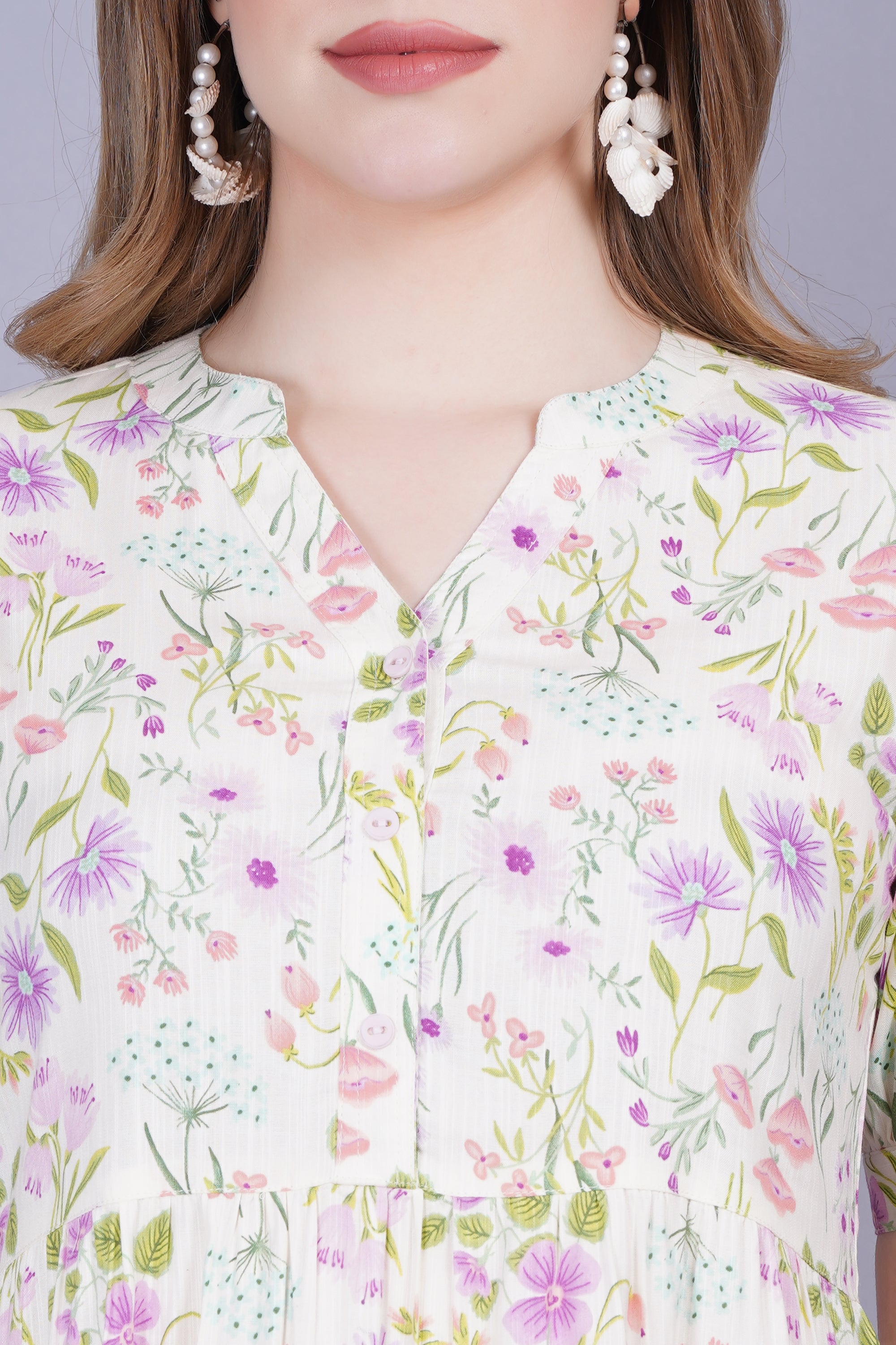 Floral Flared Dress
