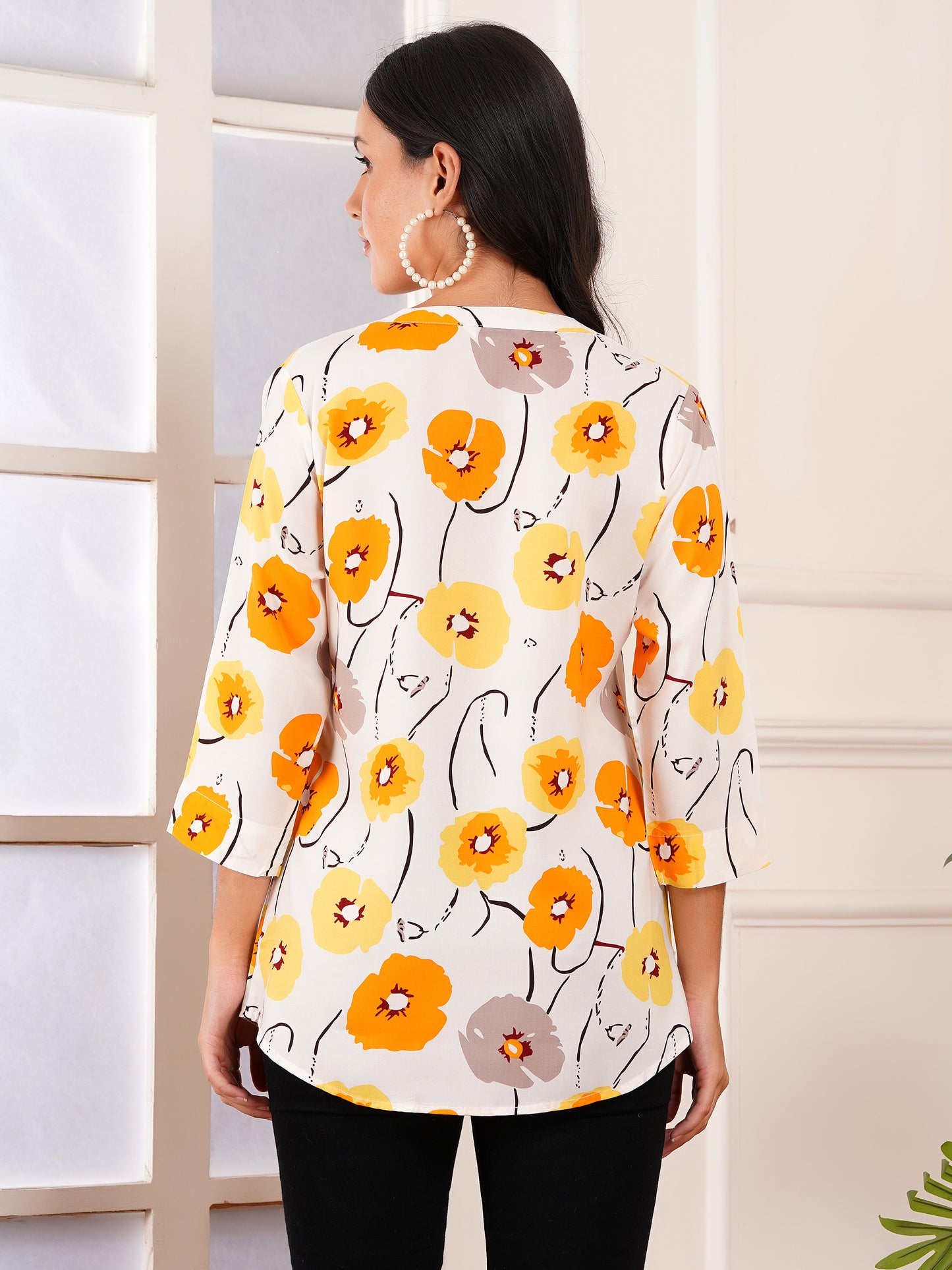Sunblossom Print Top