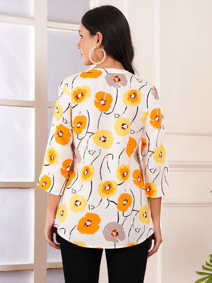 Sunblossom Print Top