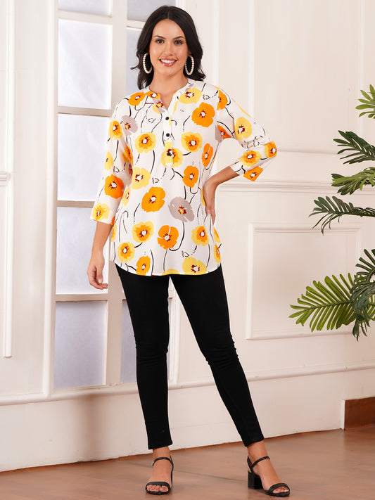 Sunblossom Print Top