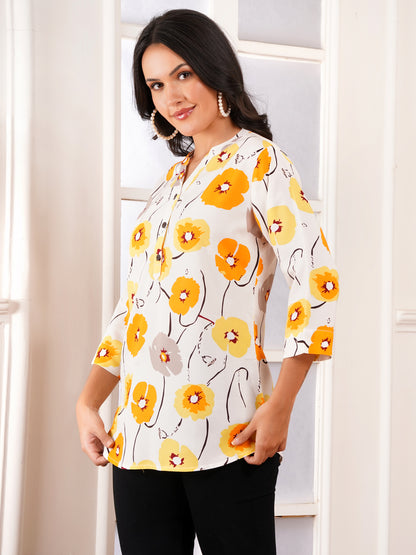 Sunblossom Print Top
