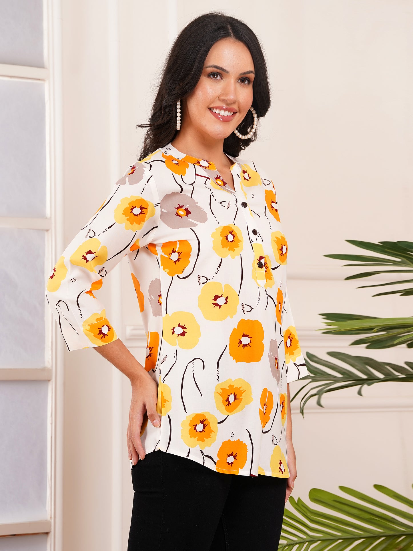 Sunblossom Print Top