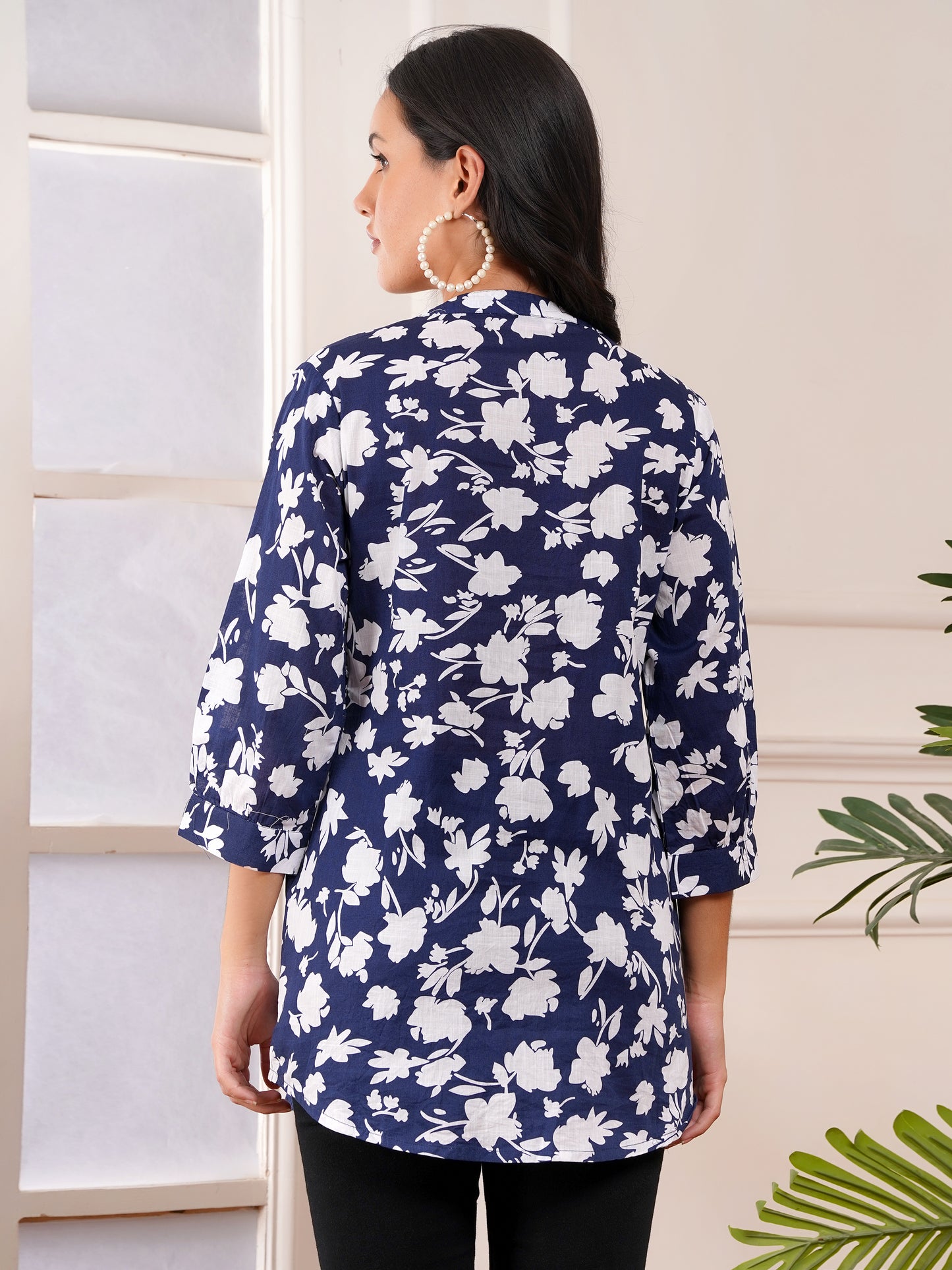 Evening Bloom Pintucks Top