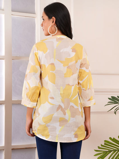 Sunlit Elegance Pintucks Top