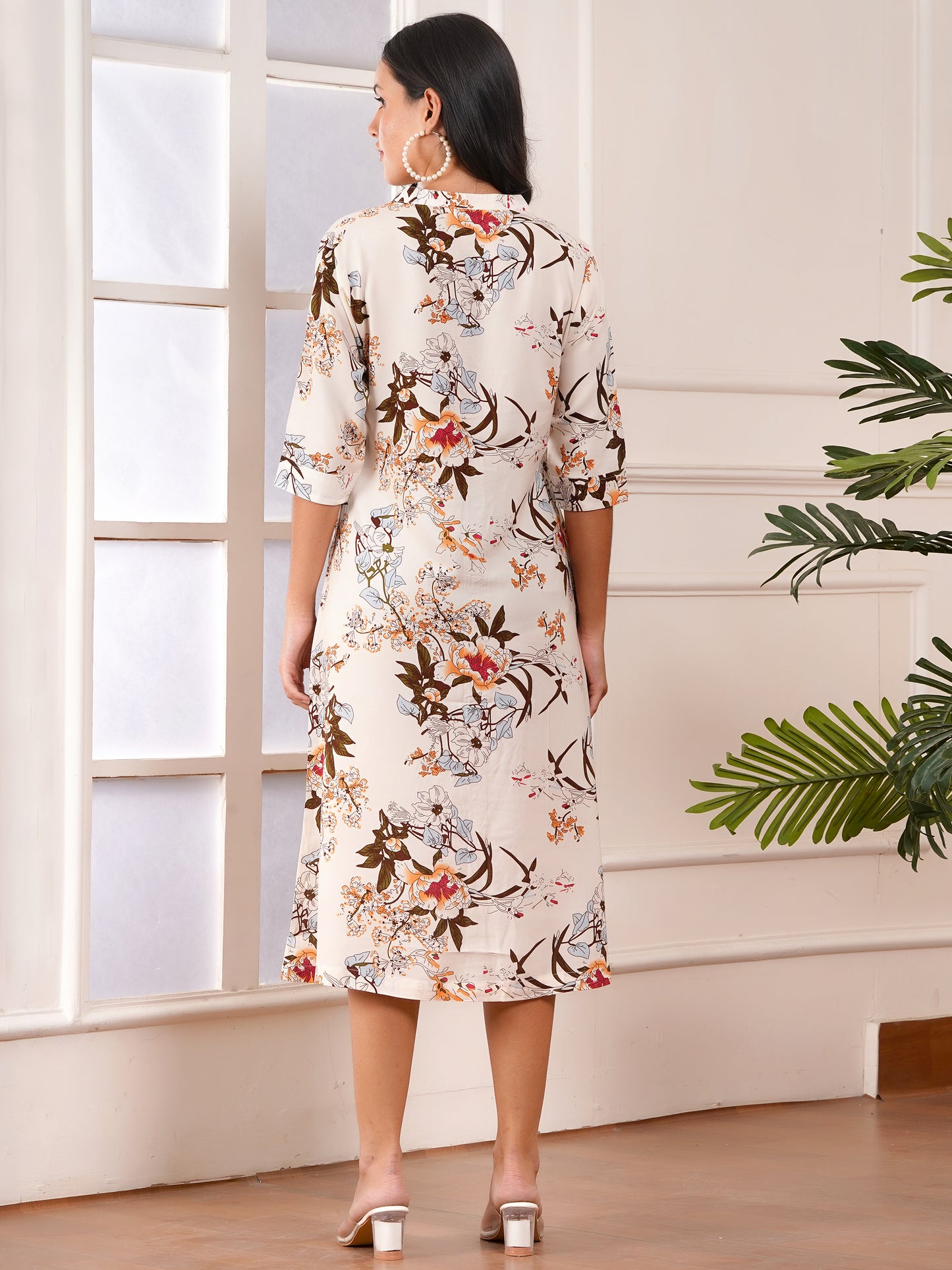 Autumn Bloom A-Line Dress