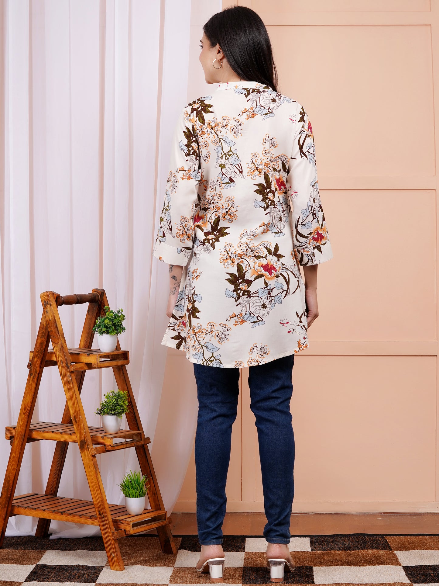 Autumn Bloom Short Kurti