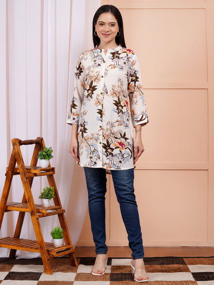 Autumn Bloom Short Kurti