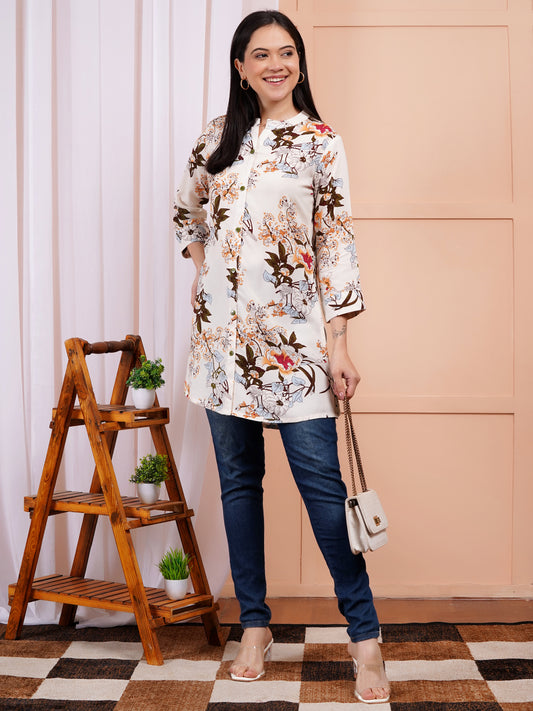 Autumn Bloom Short Kurti
