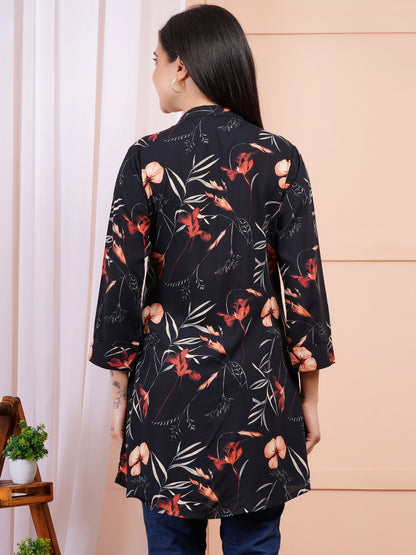 Dark Bloom Short Kurti