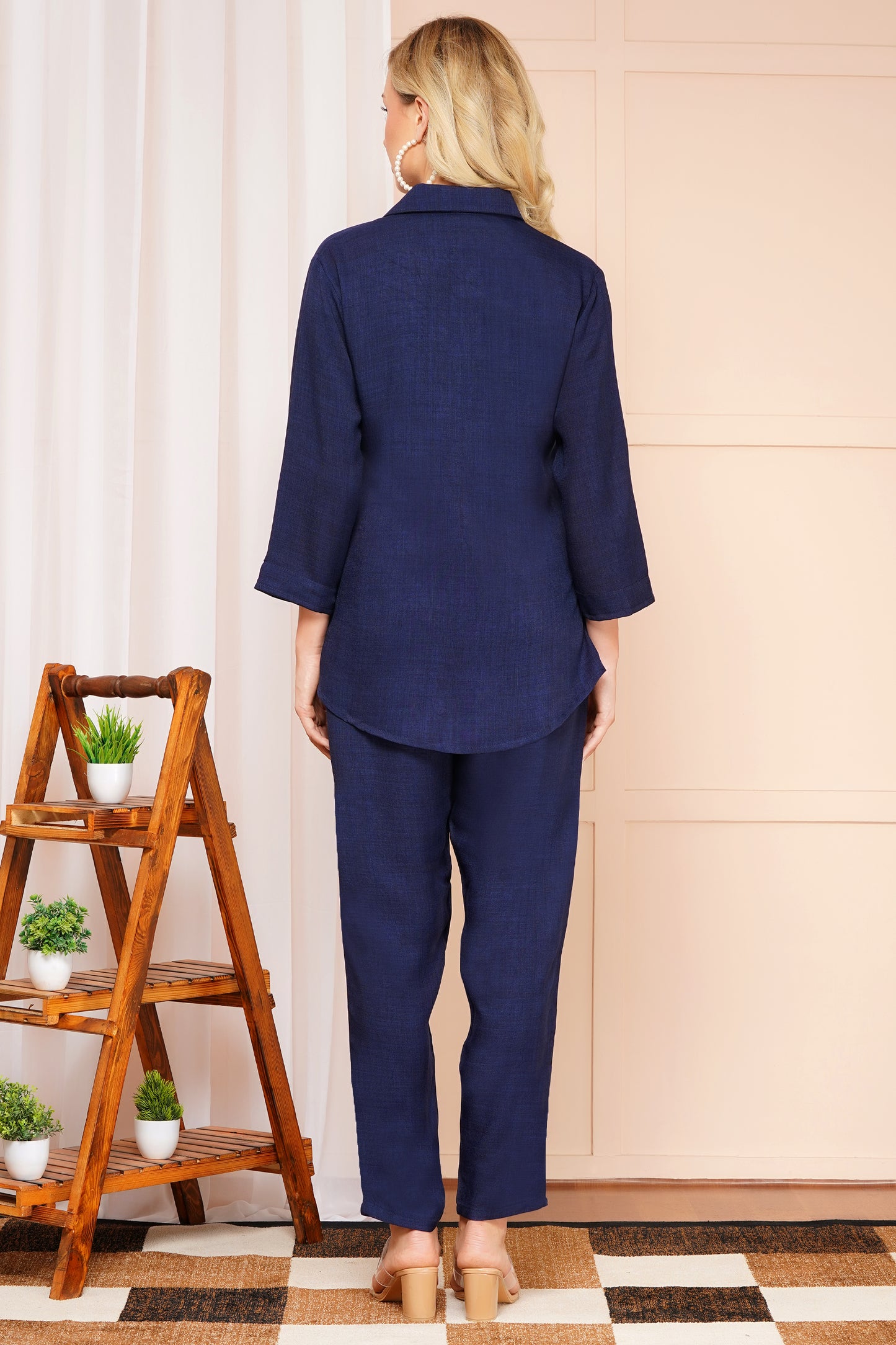 Effortless Elegance in Navy Co-ord Set