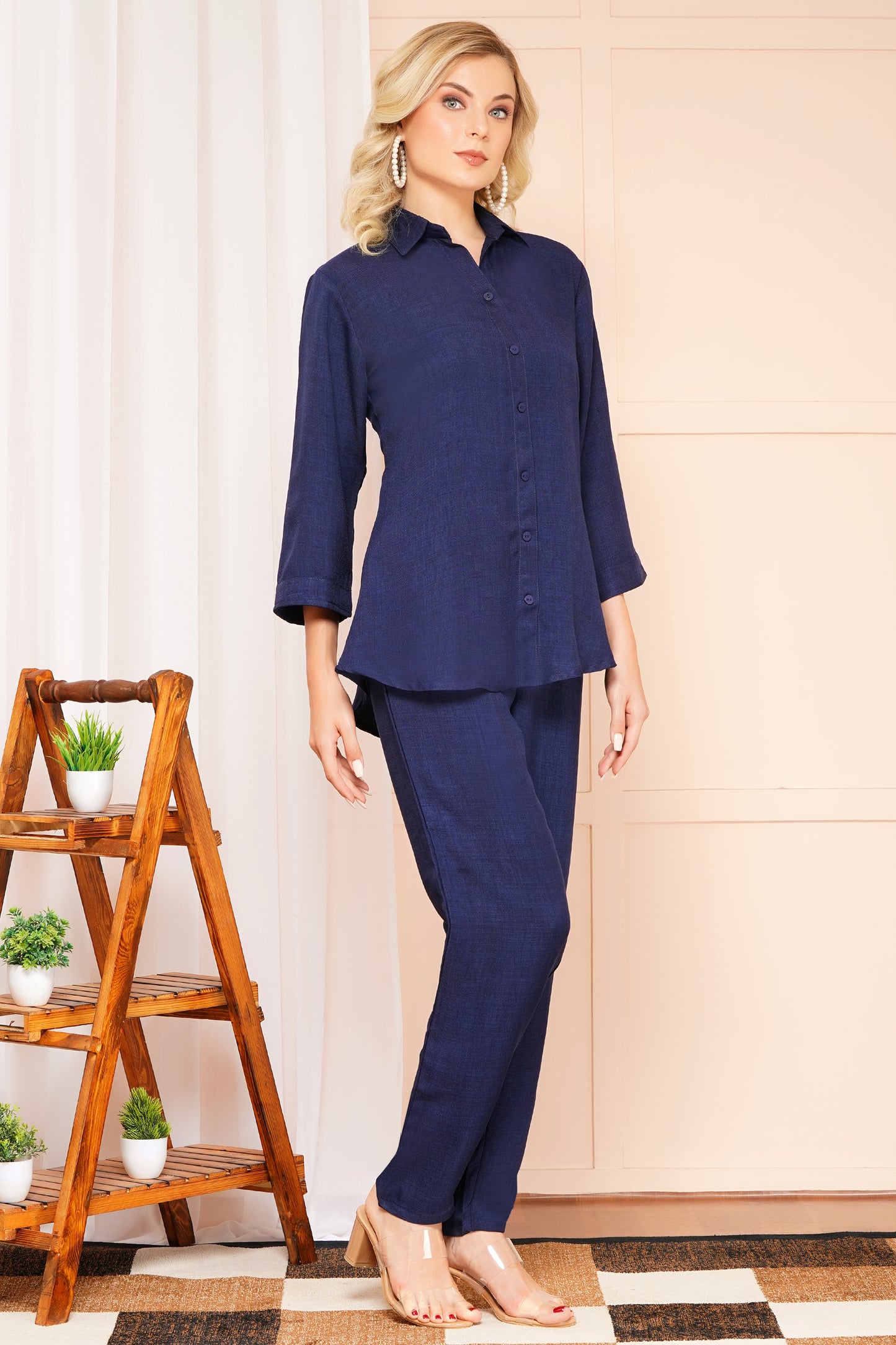 Effortless Elegance in Navy Co-ord Set