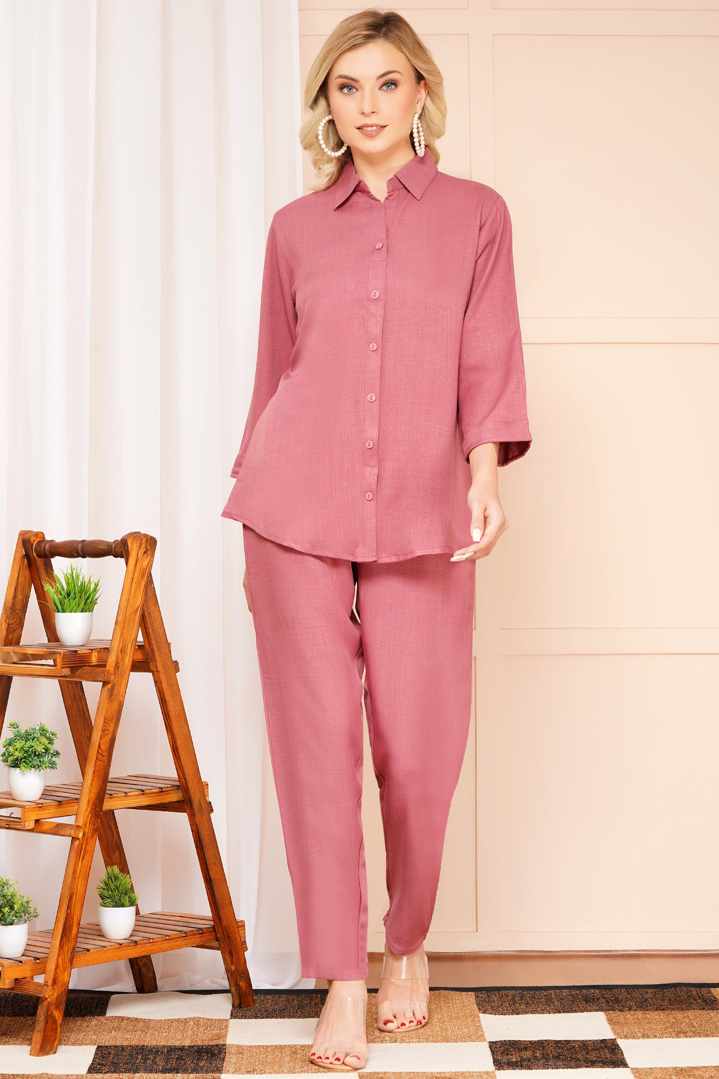 Blush in Style Rose Pink Co-ord Set