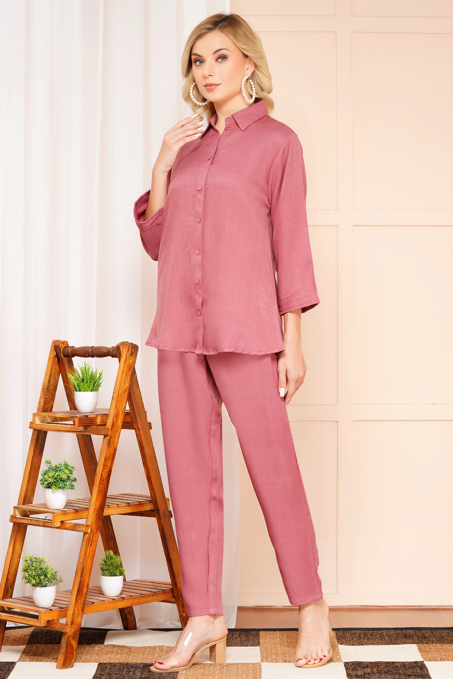 Blush in Style Rose Pink Co-ord Set