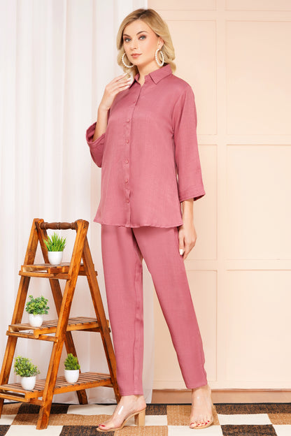 Blush in Style Rose Pink Co-ord Set
