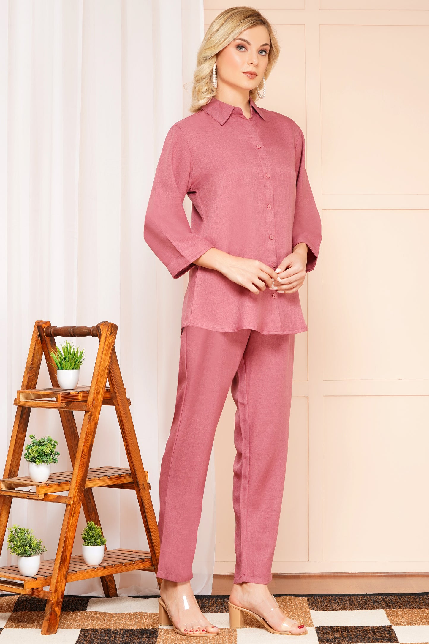 Blush in Style Rose Pink Co-ord Set