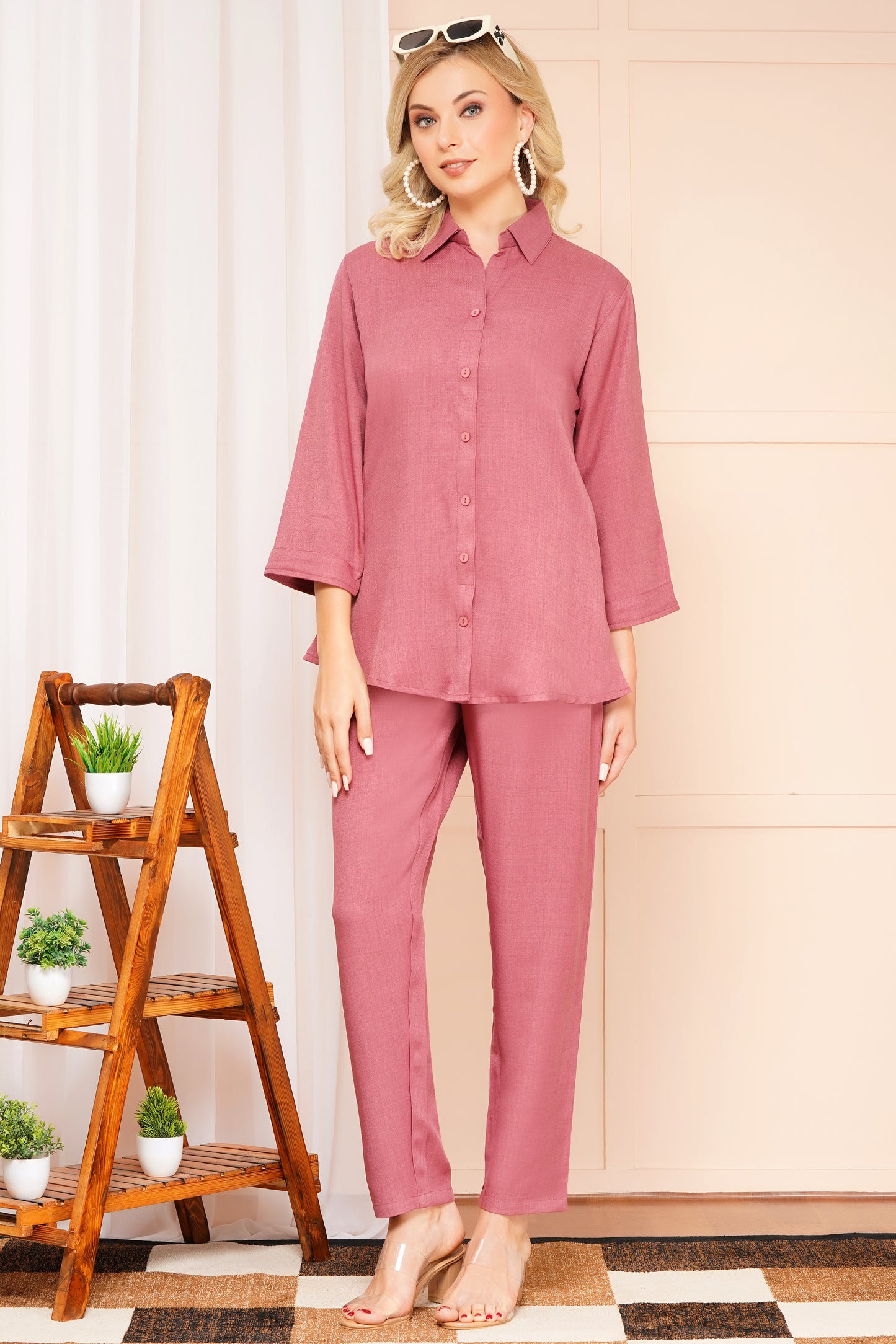 Blush in Style Rose Pink Co-ord Set