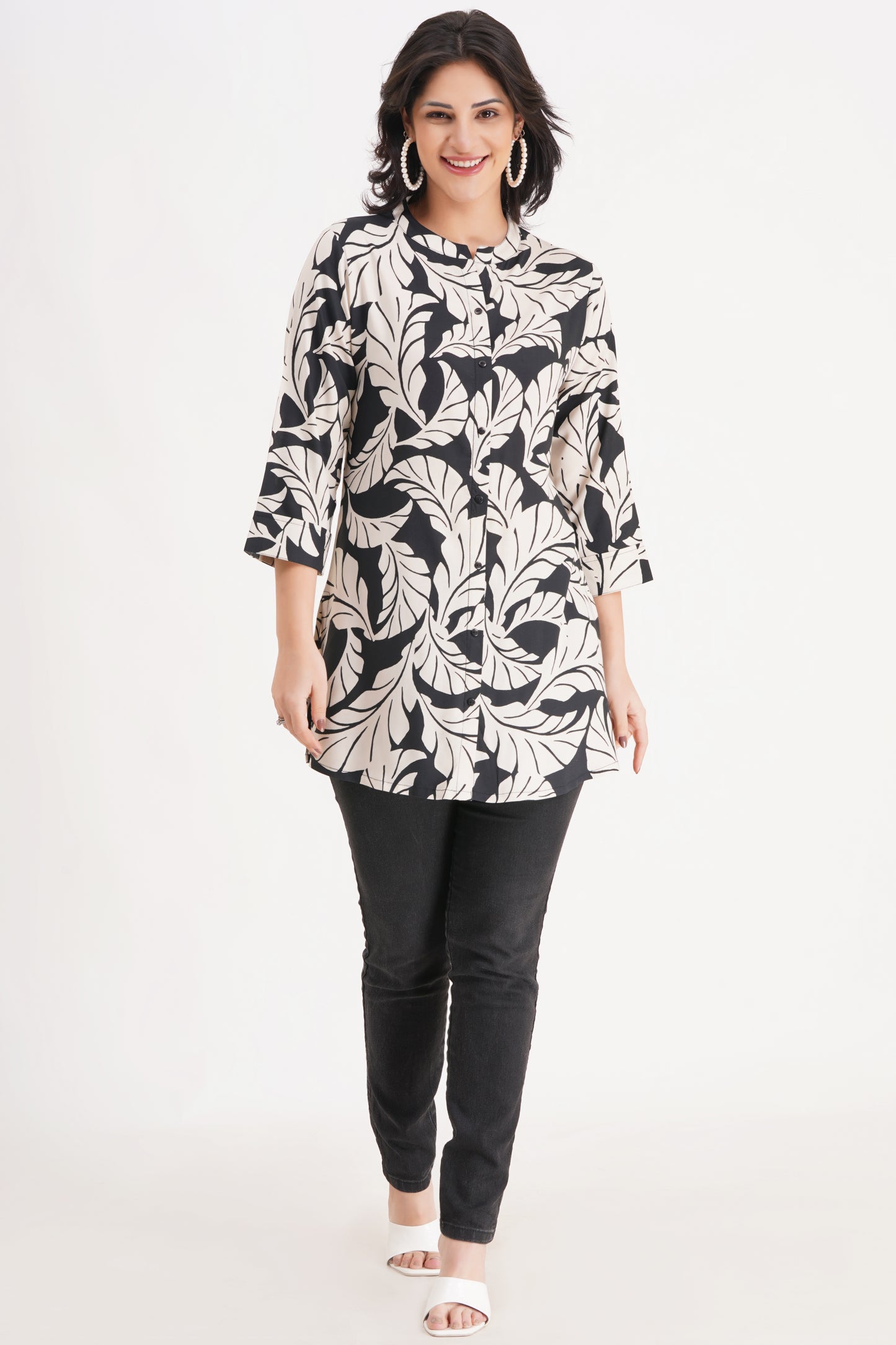 Enchanted Foliage Short Kurti