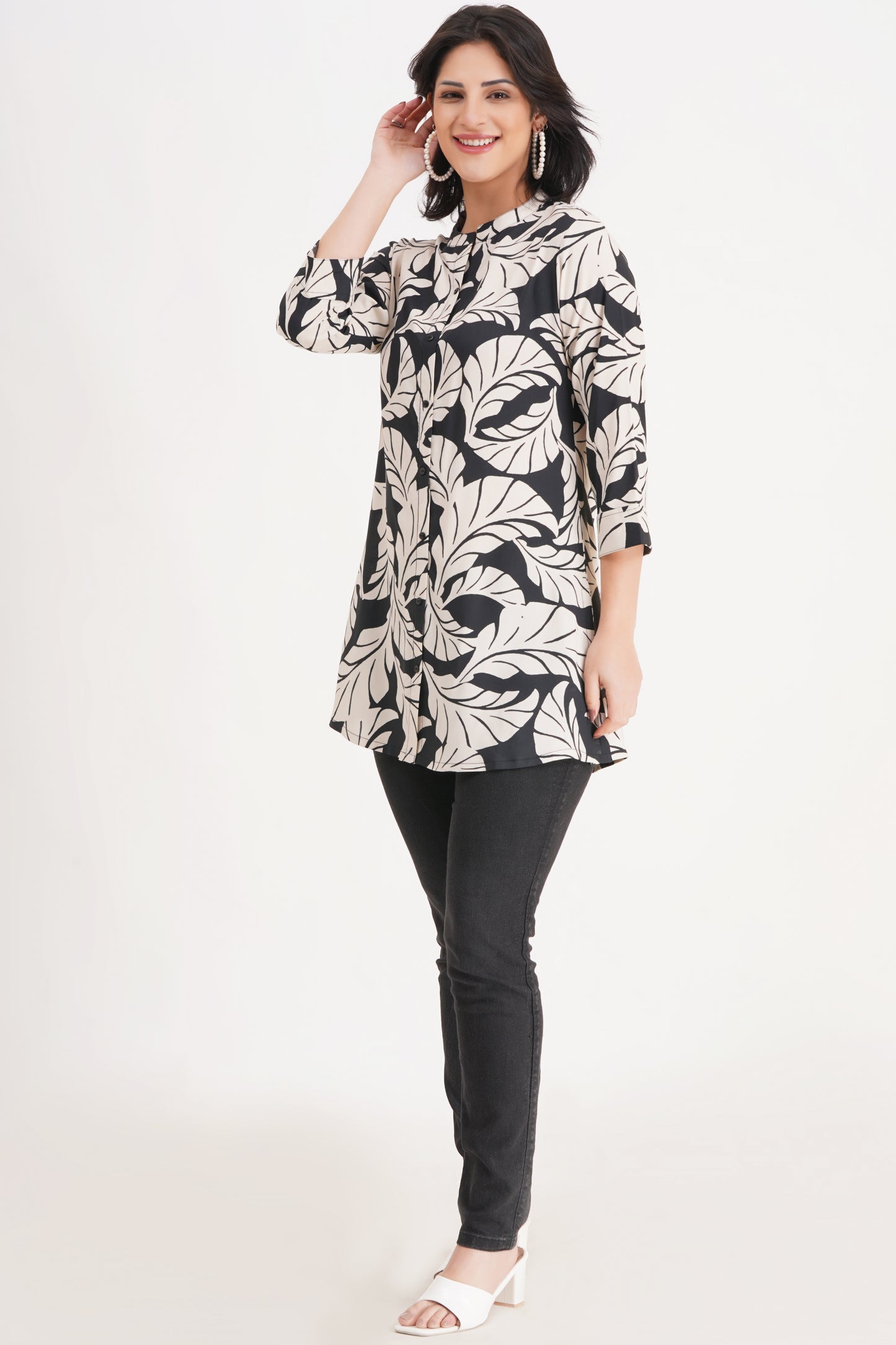 Enchanted Foliage Short Kurti