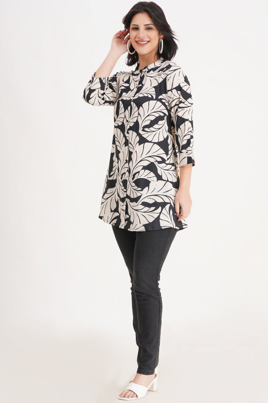 Enchanted Foliage Short Kurti