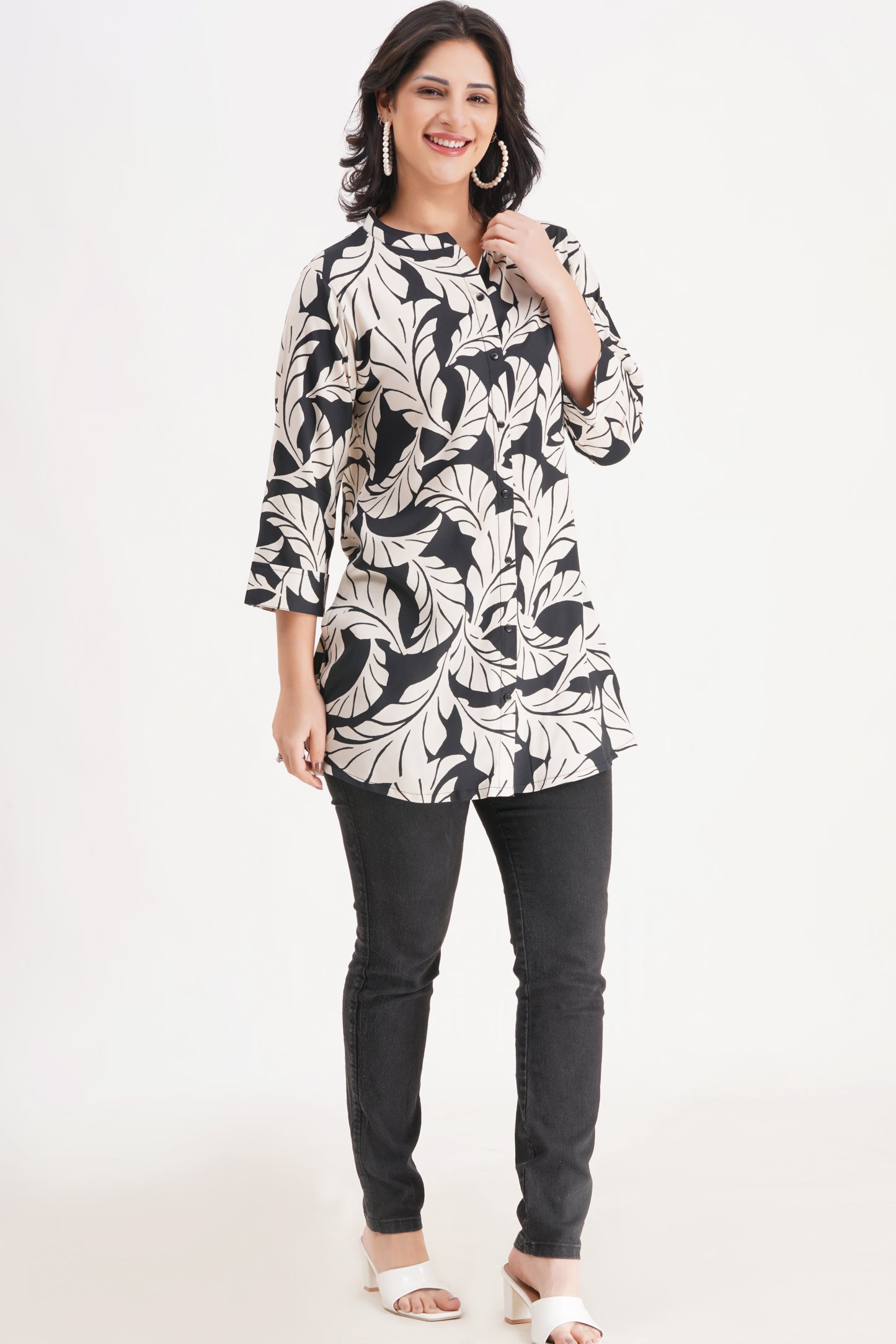 Enchanted Foliage Short Kurti