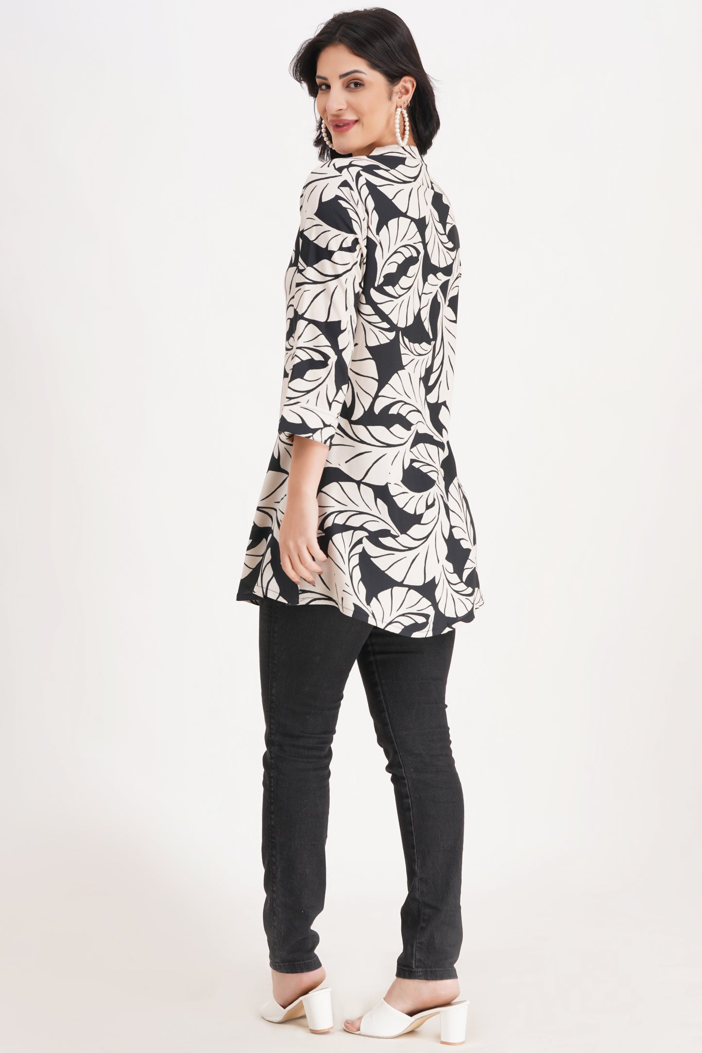 Enchanted Foliage Short Kurti