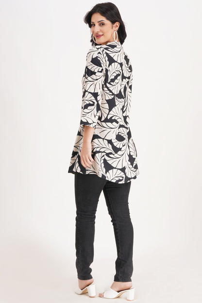 Enchanted Foliage Short Kurti