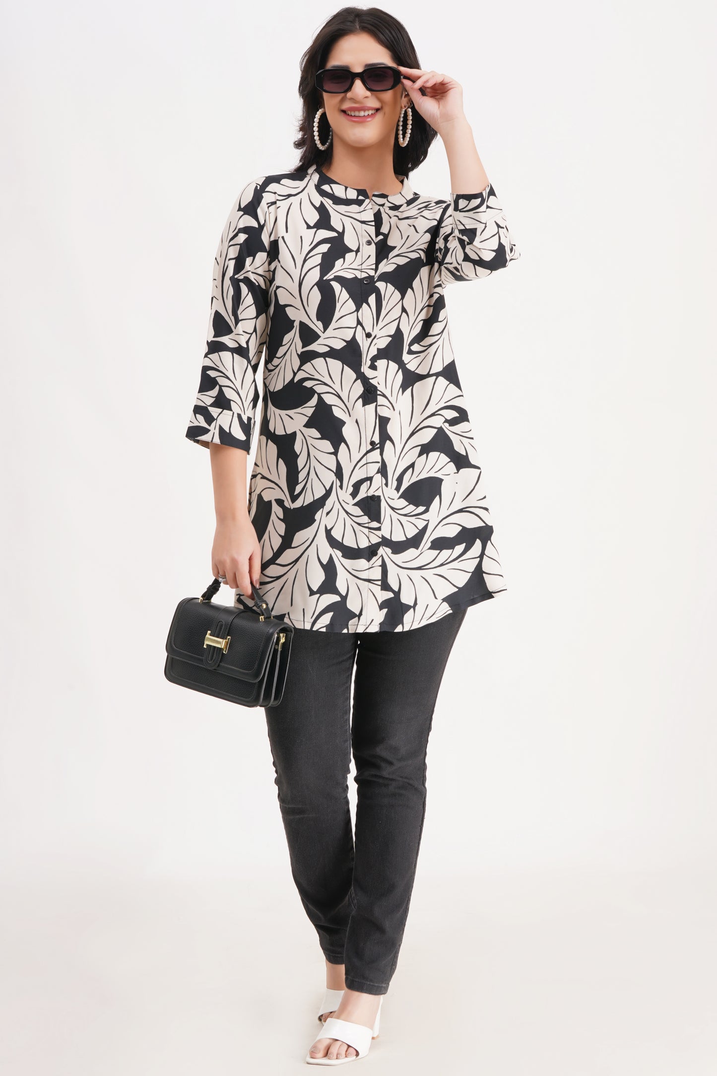 Enchanted Foliage Short Kurti