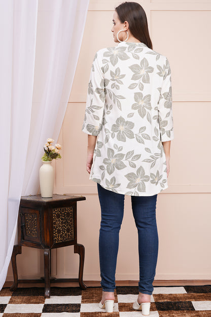 Serene Petals Short Kurti