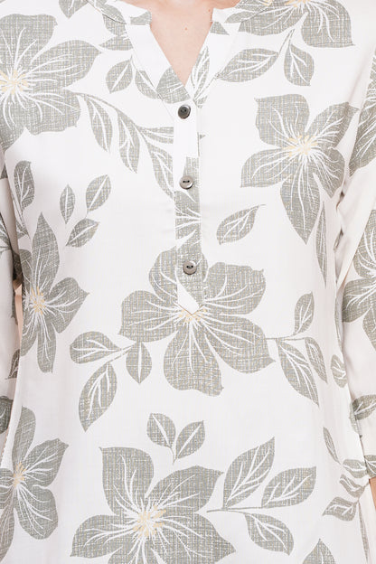 Serene Petals Print Top